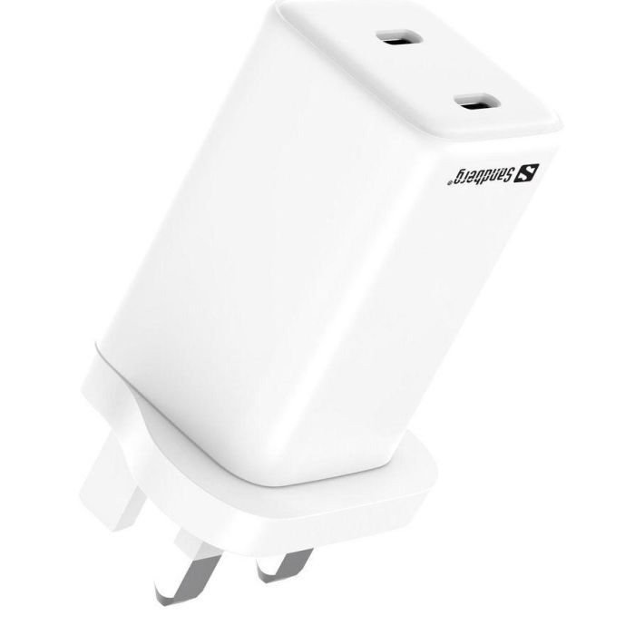 Sandberg AC Charger Dual USB-C PD65W UK 2 Sandberg AC Charger Dual USB-C PD65W UK 2