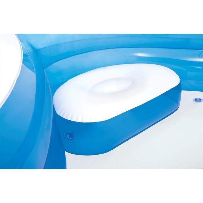 Piscina inflable INTEX con 4 asientos para niños y familias - 2,29x2,29x0,66m 3