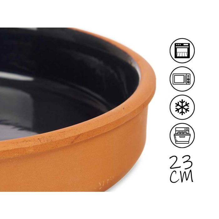 Cazuela Barro 23 Cm Color Negro La Dehesa (10 Unidades) 3 Cazuela Barro 23 Cm Color Negro La Dehesa (10 Unidades) 3