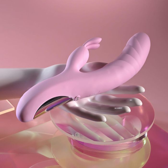 Vibrador Doble Estimulación Evolved Playboy Rosa 14 Vibrador Doble Estimulación Evolved Playboy Rosa 14