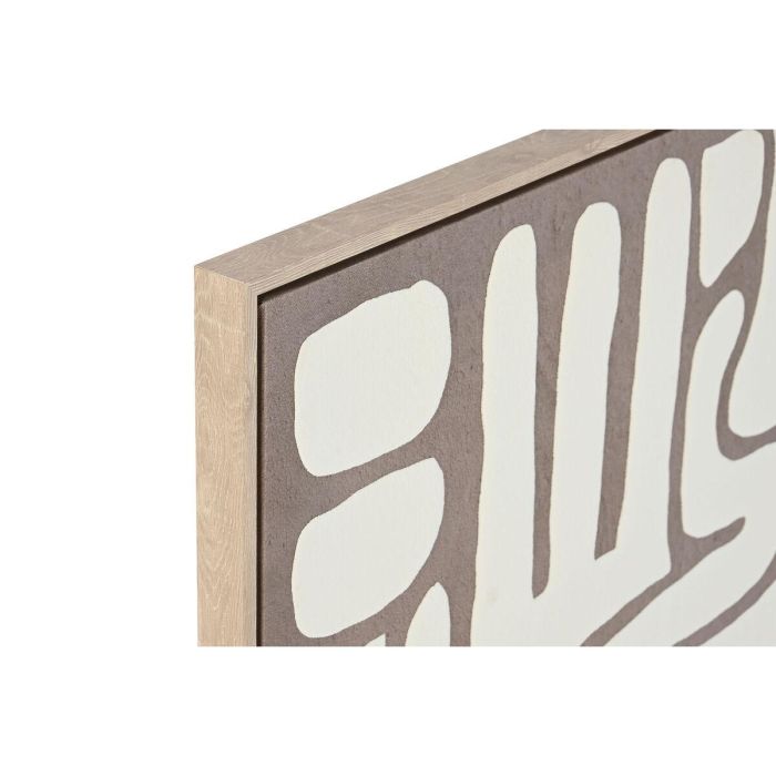DKD Home Decor Cuadro Decorativo Abstracto Scandi Blanco Beige 90x60x3 cm, de Lienzo y PS, Juego de 2 Unidades 3 DKD Home Decor Cuadro Decorativo Abstracto Scandi Blanco Beige 90x60x3 cm, de Lienzo y PS, Juego de 2 Unidades 3