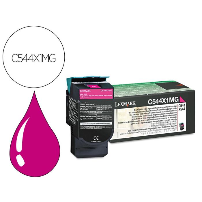 Toner Lexmark Laser C544 - X544 C544x1 mg Magenta 4000 Paginas