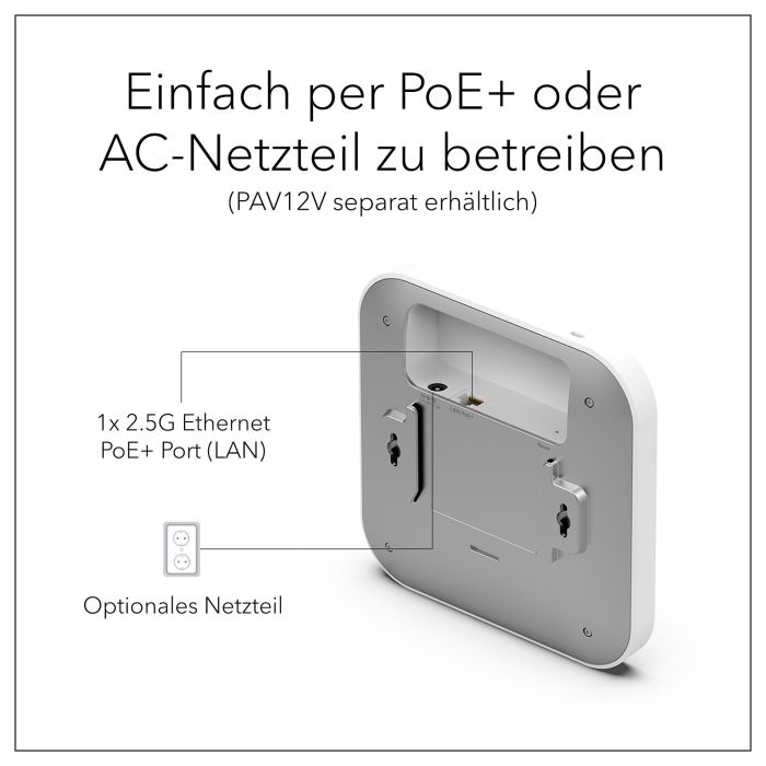 NETGEAR WAX610 Wifi 6 AX1800 Dual Band Access Point, 1800 Mbit/s, Doble Banda 2.4 GHz y 5 GHz 4