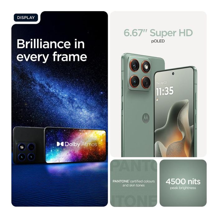 Motorola Edge 70 lily pad 12GB 512GB 50MP 17cm (6.7") 4G/5G Android 16.0 Verde
