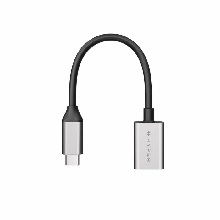 Hyper Adaptador USB-C a USB-A 10Gbps, USB 3.1 Gen 2, Compatible con Chromebook, Ultra Portátil, Aluminio, 27x17.6x10.2mm