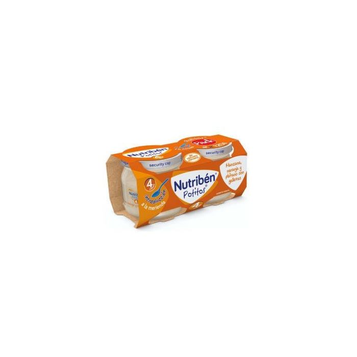 Nutriben Potito Manzana, Naranja, Plátano y Galleta 2x120g