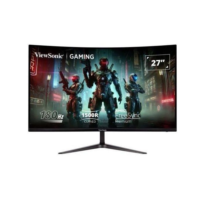 ViewSonic VX2718-2KPC-MHD Pantalla Curva Gaming 27" QHD VA 1ms 165Hz para PC con 2x HDMI y DisplayPort ViewSonic VX2718-2KPC-MHD Pantalla Curva Gaming 27" QHD VA 1ms 165Hz para PC con 2x HDMI y DisplayPort