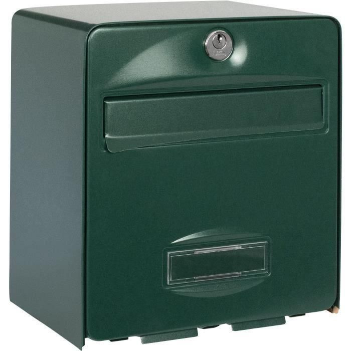 Box Burg Wachter Balthazar Mini 1 Puerta - Muro - Acero galvanizado - Apertura total - Verde - Hecho en Francia 2