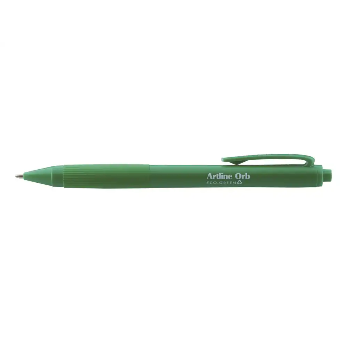 Artline Orb Eco Green - Bolígrafo Retráctil 1 mm Verde - Tinta Aceite