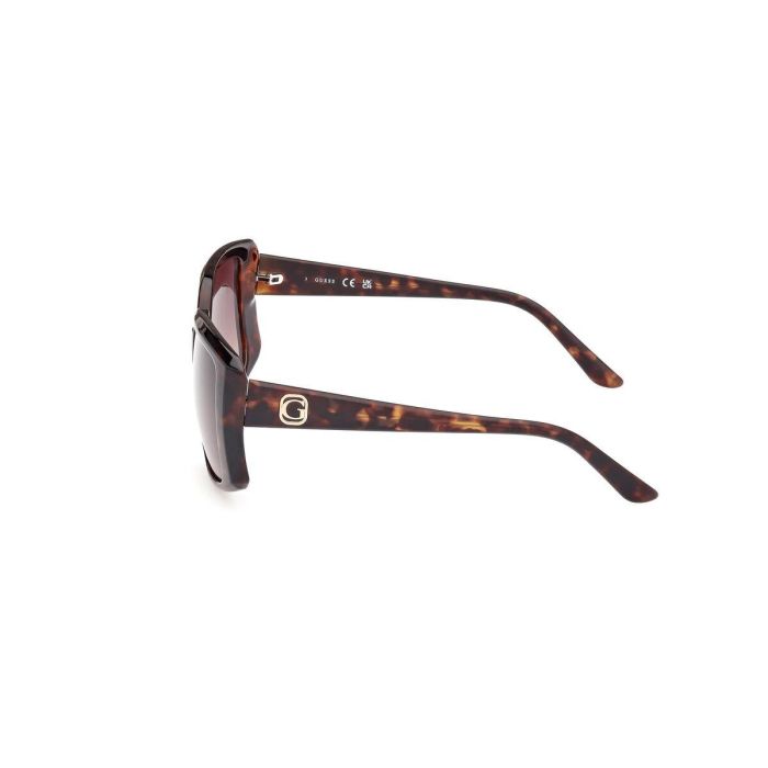 Guess GU00097 52F Gafas de Sol para Mujer, Cuadradas con Montura Havana Oscuro y Cristales Marrón Degradado, Calibre 53 mm 1 Guess GU00097 52F Gafas de Sol para Mujer, Cuadradas con Montura Havana Oscuro y Cristales Marrón Degradado, Calibre 53 mm 1