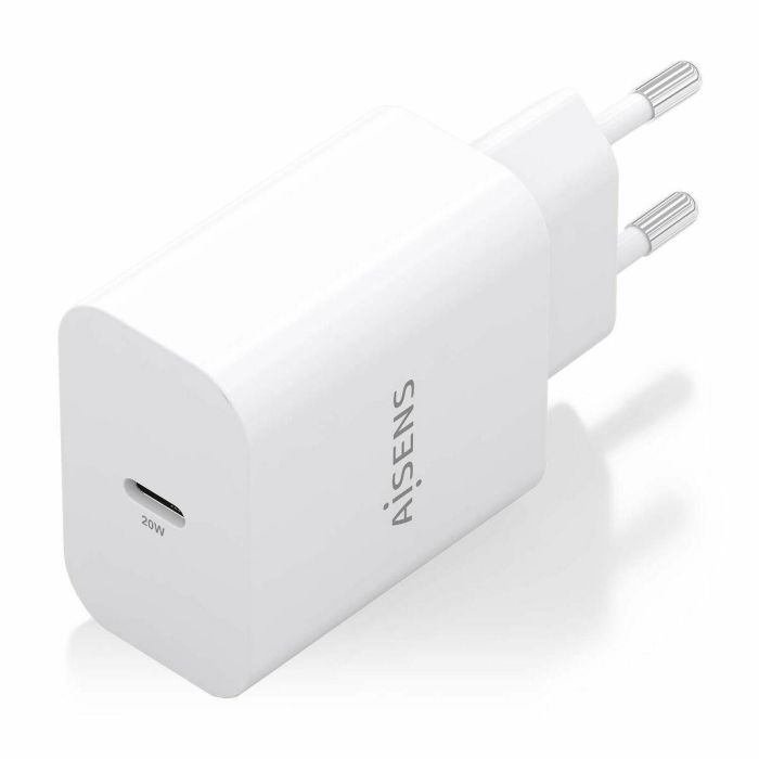 AISENS - CARGADOR GaN 20W, 1xUSB-C PD3.0, BLANCO 9 AISENS - CARGADOR GaN 20W, 1xUSB-C PD3.0, BLANCO 9