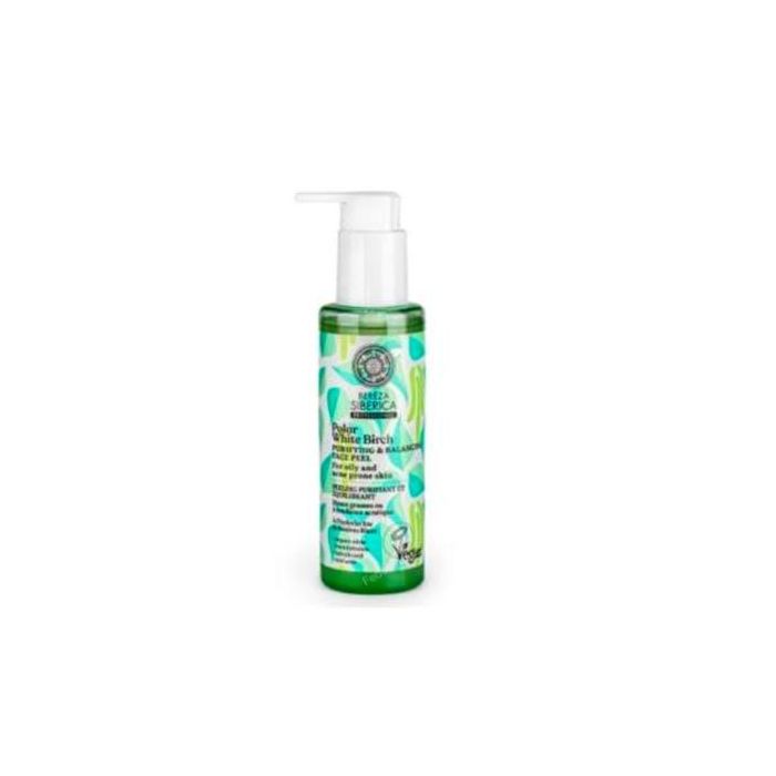 Bereza by Natura Siberica Exfoliante Facial Purificante Equilibrante con Ácidos AHA y Salicílico para Piel Grasa y Mixta 145ml