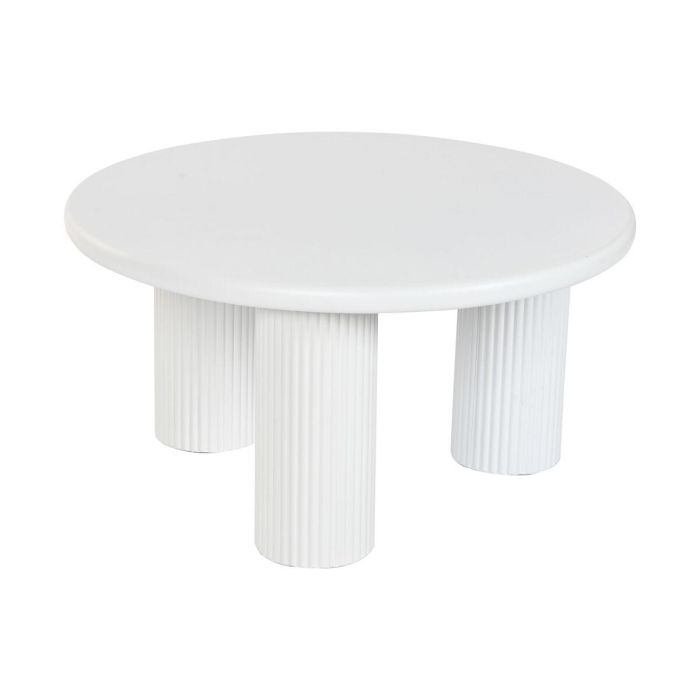 Mesa auxiliar Home ESPRIT Blanco 75 x 75 x 40 cm Mesa auxiliar Home ESPRIT Blanco 75 x 75 x 40 cm