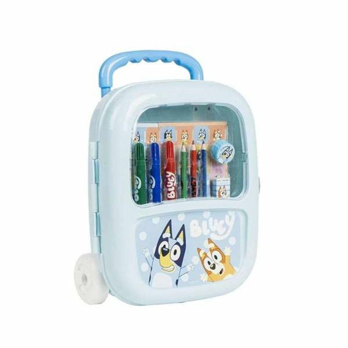 Set papelería coloreable trolley bluey 22.0 x 25.5 x 9.0 cm Set papelería coloreable trolley bluey 22.0 x 25.5 x 9.0 cm