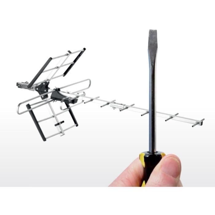 ONE FOR ALL SV9357 - Antena de TV para exteriores, Full HD, filtro 4G - Instalación simple - Gris 1 ONE FOR ALL SV9357 - Antena de TV para exteriores, Full HD, filtro 4G - Instalación simple - Gris 1