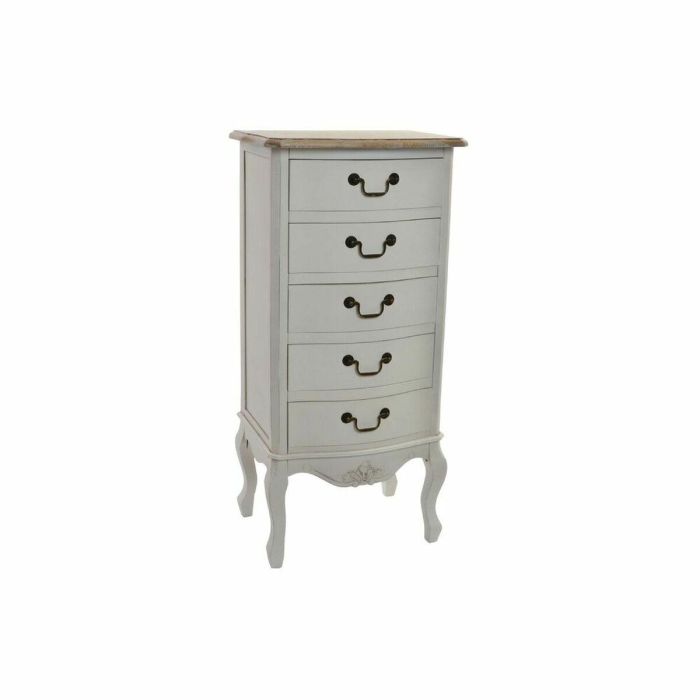Chifonier Tradicional DKD Home Decor Blanco Natural 35 x 100 x 48 cm