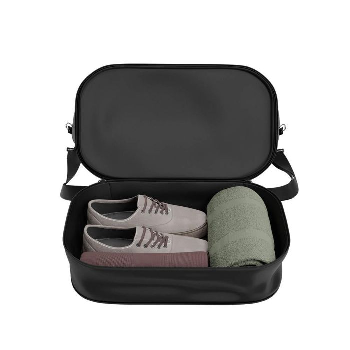 Numada Bolsa de avión negra 25-35 l, apta para aerolíneas bajo coste, con bolsillo portátil y resistente al agua 2 Numada Bolsa de avión negra 25-35 l, apta para aerolíneas bajo coste, con bolsillo portátil y resistente al agua 2