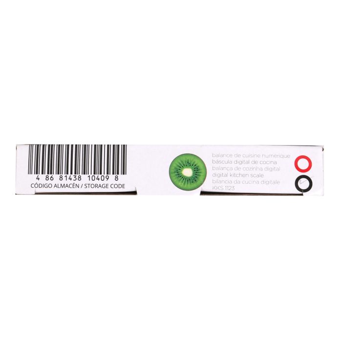 Báscula de cocina digital Kiwi 5 kg vidrio color (8 Unidades) 4 Báscula de cocina digital Kiwi 5 kg vidrio color (8 Unidades) 4