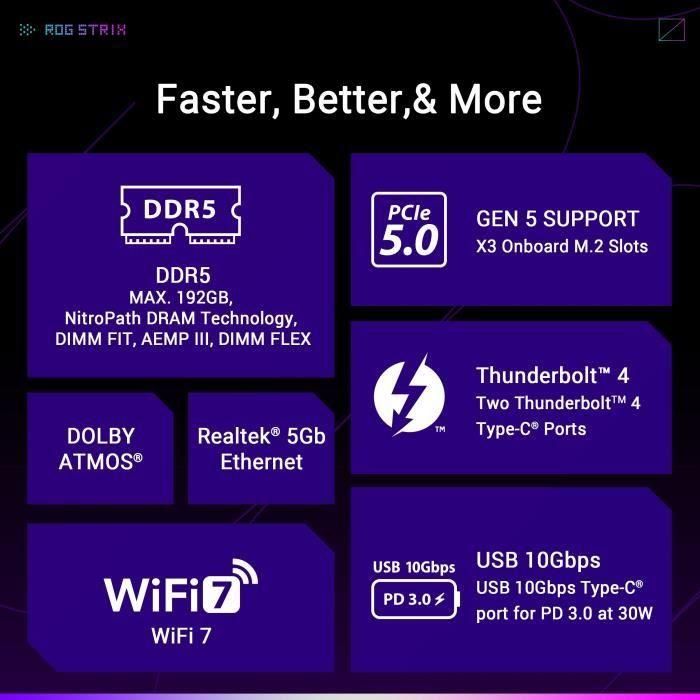 ASUS STRIX Z890-E GAMING WiFi ASU1728697492714 - Placa Base ATX LGA1851 con Wi-Fi Integrado 3