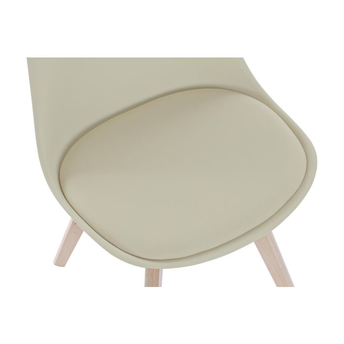 DKD Home Decor Silla Scandi Beige Natural 55 x 83 x 48 cm 1