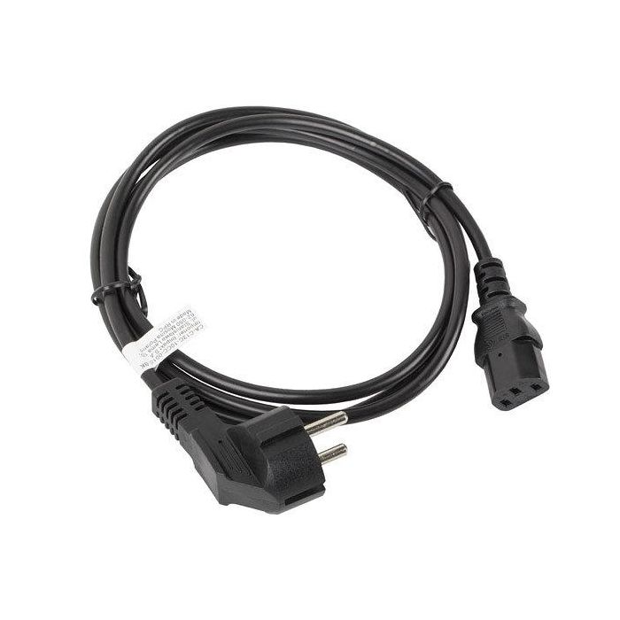 Lanberg CA-C13C-10CC-0018-BK cable de transmisión Negro 1,8 m C13 acoplador CEE7/7 Lanberg CA-C13C-10CC-0018-BK cable de transmisión Negro 1,8 m C13 acoplador CEE7/7