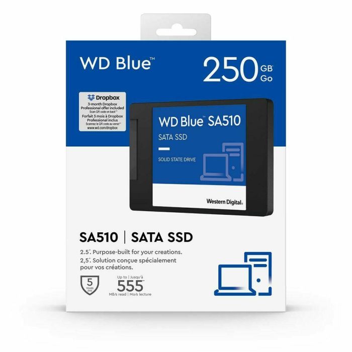 Disco SSD Western Digital WD Blue SA510 250GB/ SATA III 1