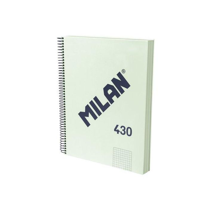 Bloc Milan 430 Since 1918 Tapa Extra A4 120H Cuadric.5X5 95G Verde 3 unidades