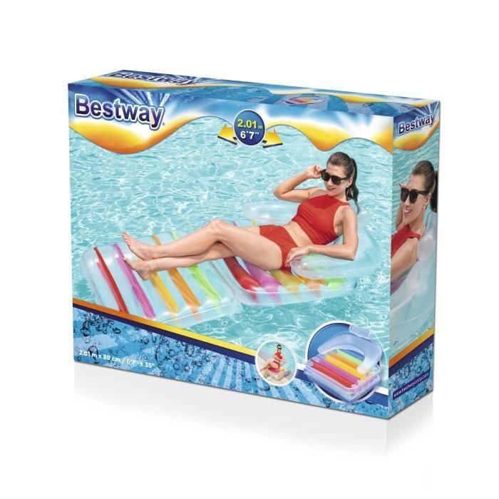 Bestway Sillon Hinchable Plegable Arcoirirs 201x89 cm Playa y Piscina 43023 5 Bestway Sillon Hinchable Plegable Arcoirirs 201x89 cm Playa y Piscina 43023 5