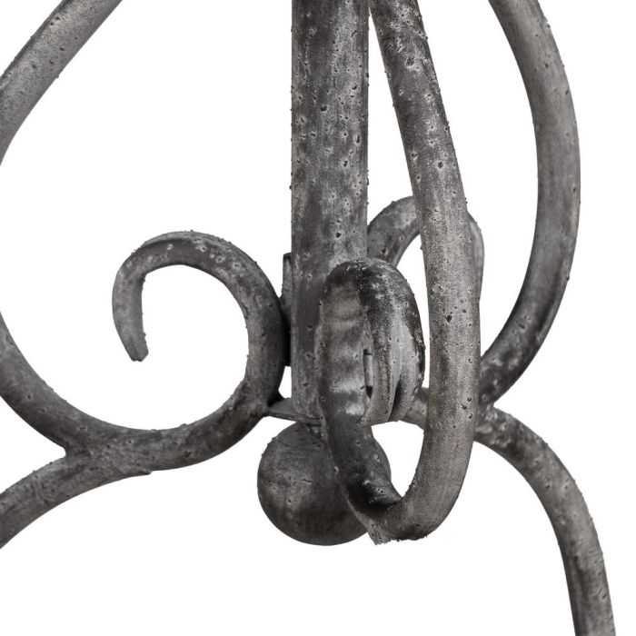 Mesita Gris Metal 36 X 36 X 61 cm