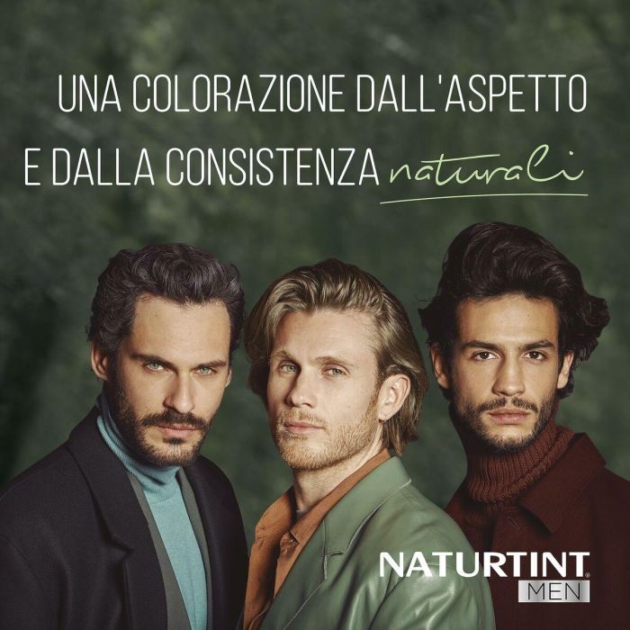 Naturtint MEN Tinte Capilar Negro #1N sin Amoniaco para Cabello y Barba, Cobertura Canas, 1 unidad 1