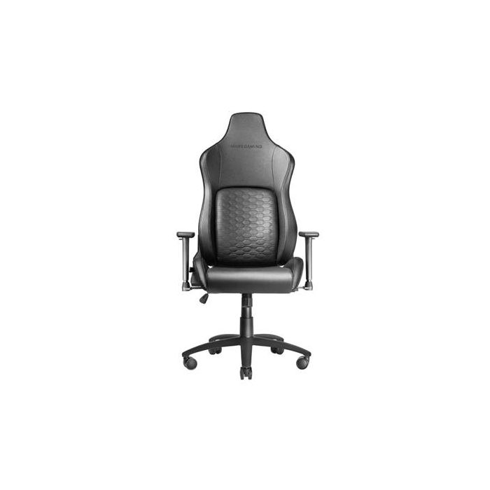 Mars Gaming MGC-ULTRA MGCULTRABK Silla Gaming Premium Ergonómica ERGOFIT Ultra Black Cuero Sintético Soporte Lumbar Adaptativo