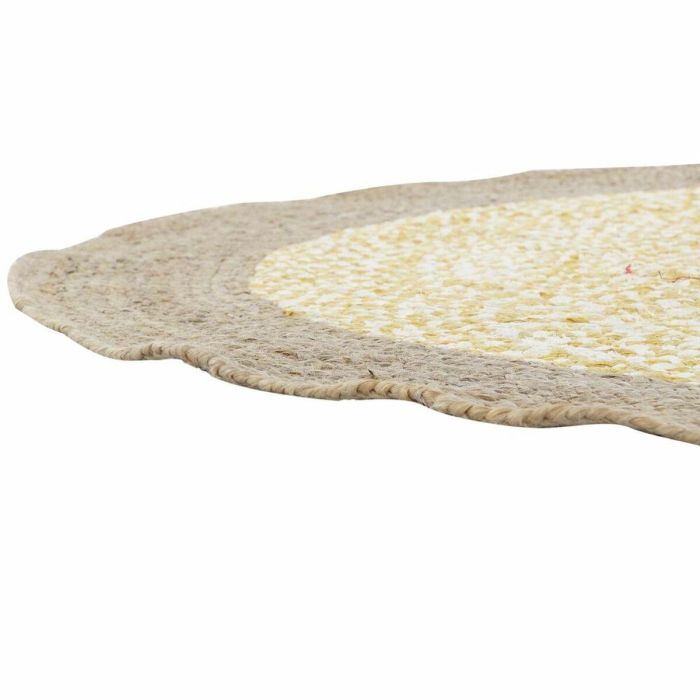 Alfombra DKD Home Decor Marrón Blanco Amarillo (148 x 148 x 1 cm) 2 Alfombra DKD Home Decor Marrón Blanco Amarillo (148 x 148 x 1 cm) 2