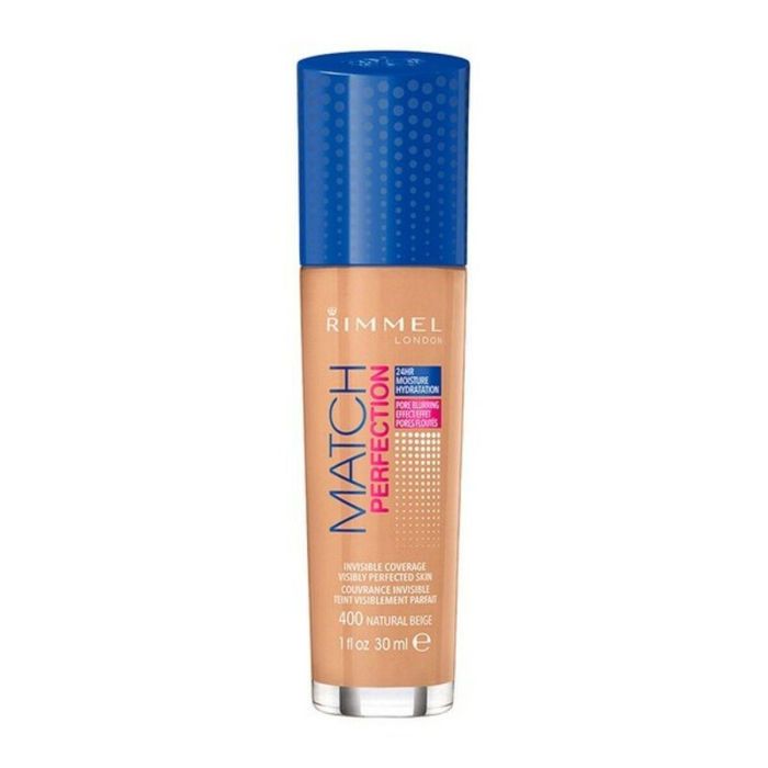 Base de Maquillaje Fluida Match Perfection Rimmel London (30 ml) 10 Base de Maquillaje Fluida Match Perfection Rimmel London (30 ml) 10