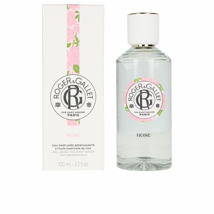 Roger & Gallet ROSE Agua Perfumada Bienestar Eau de Toilette para Mujer 100 ml con Aceite Esencial de Rosa Relajante Roger & Gallet ROSE Agua Perfumada Bienestar Eau de Toilette para Mujer 100 ml con Aceite Esencial de Rosa Relajante