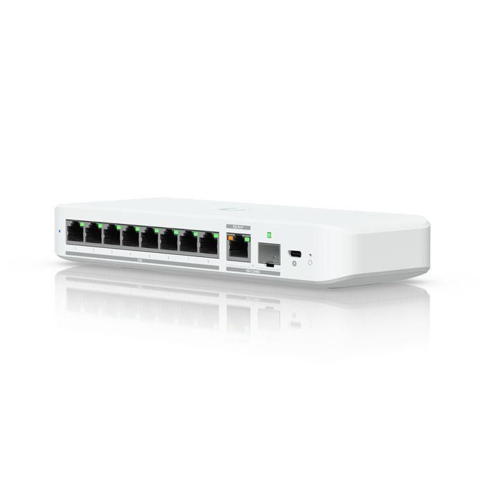 Ubiquiti 60 Gbps, Forwarding Rate 45 Mpps, 256 VLANs Soportadas, Alimentación AC/DC Externa 15W