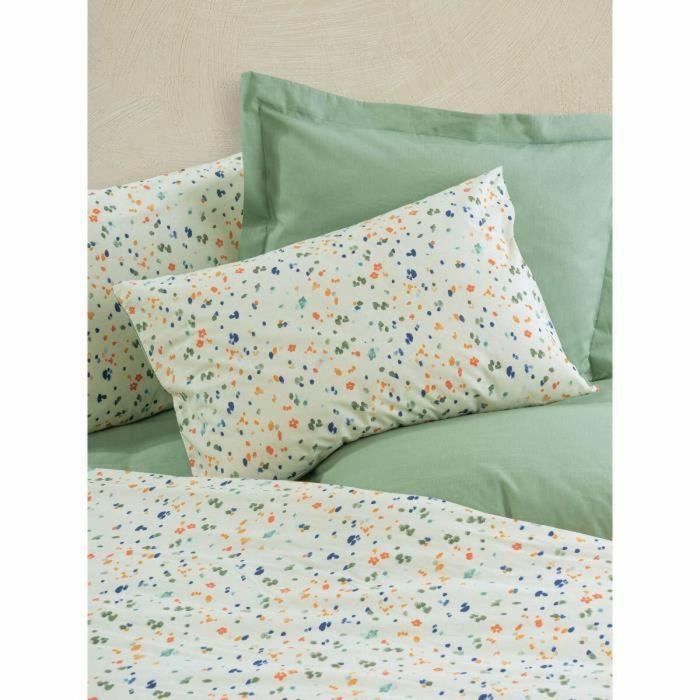 Juego de Cama 220x240 cm con 2 Fundas de Almohada 60x60 cm - 100% Algodón - Verde - ASI8683743799343 3