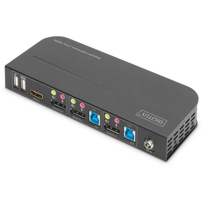 Digitus DS-12850 KVM-Switch 2-Port 4K/60Hz 2x DP > 1x DP/HDMI 4