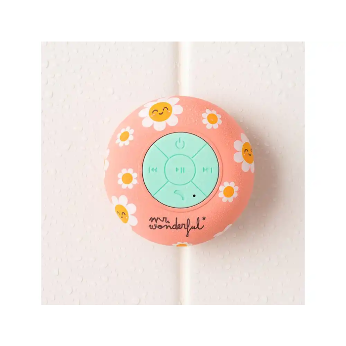 Wondee Altavoz Bluetooth Impermeable Margaritas Mr Wonderful para Ducha 2