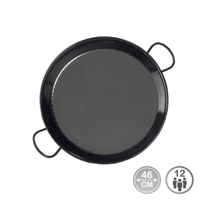 Vaello Paellera de acero esmaltado Ø46 cm para 12 personas, compatible con cocinas de gas 0 Vaello Paellera de acero esmaltado Ø46 cm para 12 personas, compatible con cocinas de gas 0