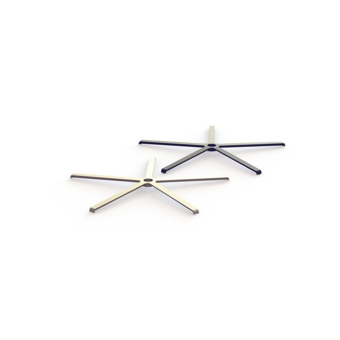 Q&Q Base Acero 5 Brazos Modelo Coney Ø690 Níquel Cepillado 2