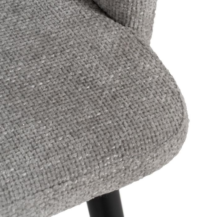 Silla Gris Tejido-Metal Salón 53 X 53 X 77 cm