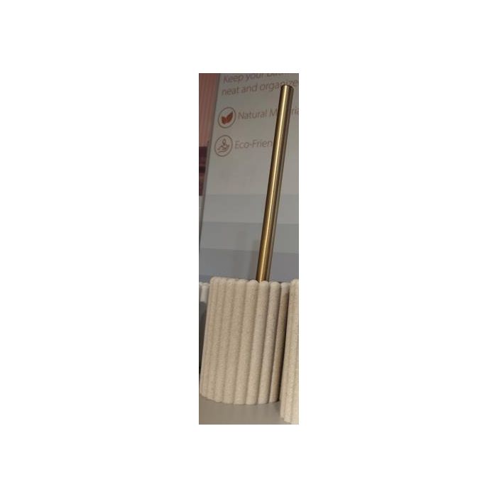 Escobillero Glam DKD Home Decor Crema Dorado 10.5 x 38 x 10.5 cm (6 Unidades) 1 Escobillero Glam DKD Home Decor Crema Dorado 10.5 x 38 x 10.5 cm (6 Unidades) 1