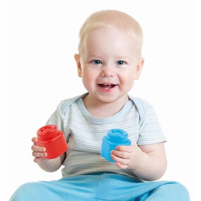 Clementoni Clemmy Bloques Blanditos de Construcción para Apilar y Encajar - 20 Piezas, Medidas 20.5x26.5x13 cm, para Bebés desde 6 Meses 5 Clementoni Clemmy Bloques Blanditos de Construcción para Apilar y Encajar - 20 Piezas, Medidas 20.5x26.5x13 cm, para Bebés desde 6 Meses 5