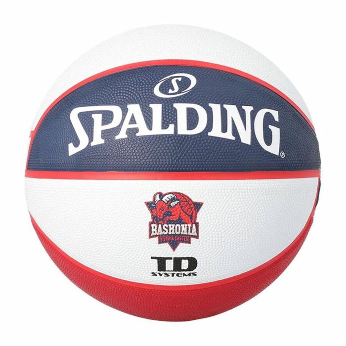 Balón de Baloncesto Spalding Baskonia Vitoria Rojo 7 Balón de Baloncesto Spalding Baskonia Vitoria Rojo 7