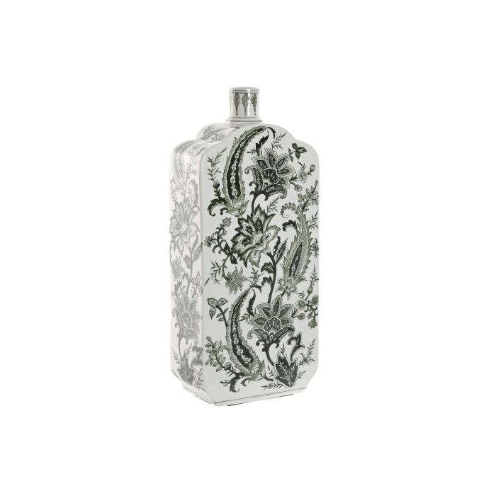 Jarrón Home ESPRIT Blanco Verde Porcelana Hoja de planta 21 x 10 x 48 cm 0 Jarrón Home ESPRIT Blanco Verde Porcelana Hoja de planta 21 x 10 x 48 cm 0