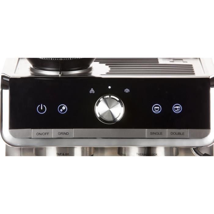 Cafetera espresso semiprofesional con molinillo - DOMO - DO720K - 1500 W - 15 bares - 1 o 2 tazas - 30 configuraciones 3 Cafetera espresso semiprofesional con molinillo - DOMO - DO720K - 1500 W - 15 bares - 1 o 2 tazas - 30 configuraciones 3