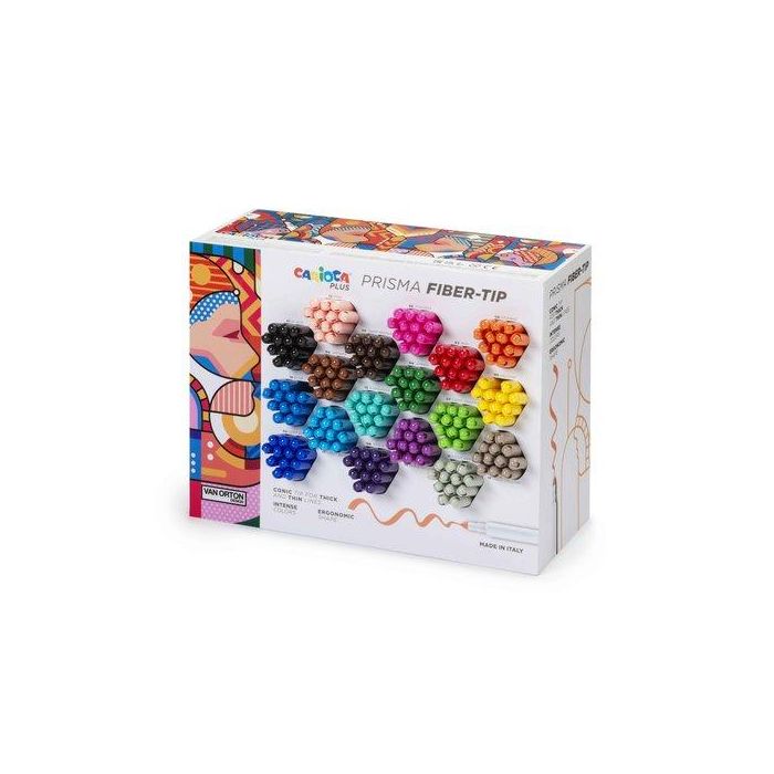 Rotulador Fibra Carioca Plus Expositor De 216