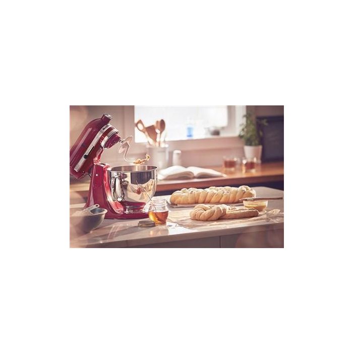 Kitchenaid Robot Línea Artisan 5KSM175 PS EER Rojo 4,8L Robot de Cocina Doméstico de Alto Rendimiento con Acción Planetaria 12