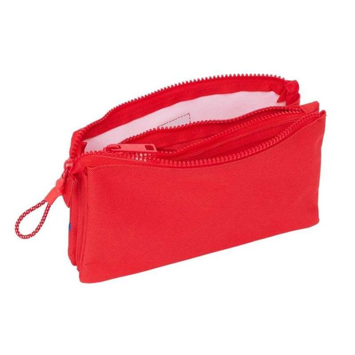 Portatodo Triple Atlético Madrid Rojo 22 x 12 x 3 cm 2