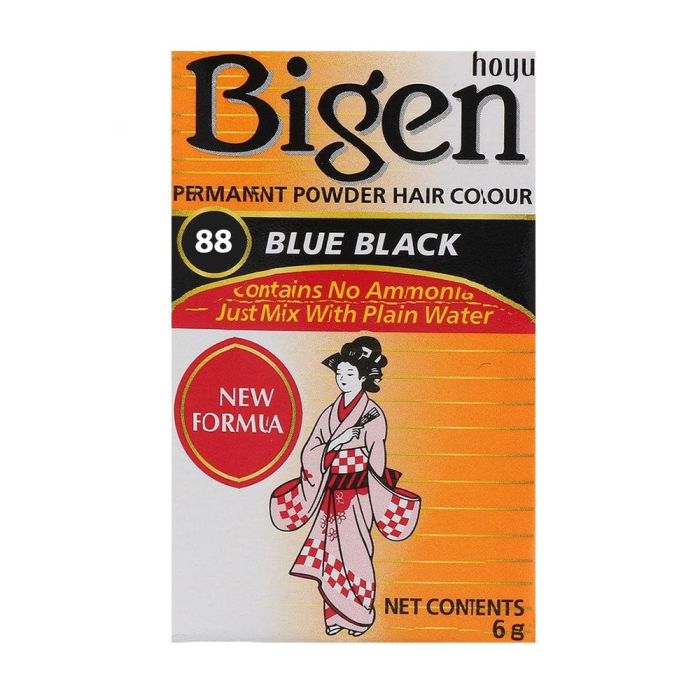 Bigen Coloración Baño de Color Negro Azulado 6G